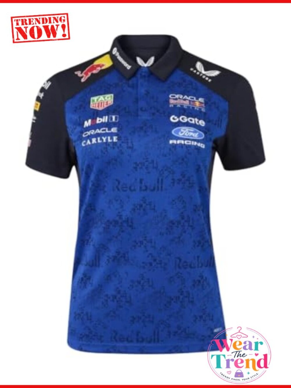 Formula 1 Team Polo Shirt Women's Short Sleeve 100% Polyester